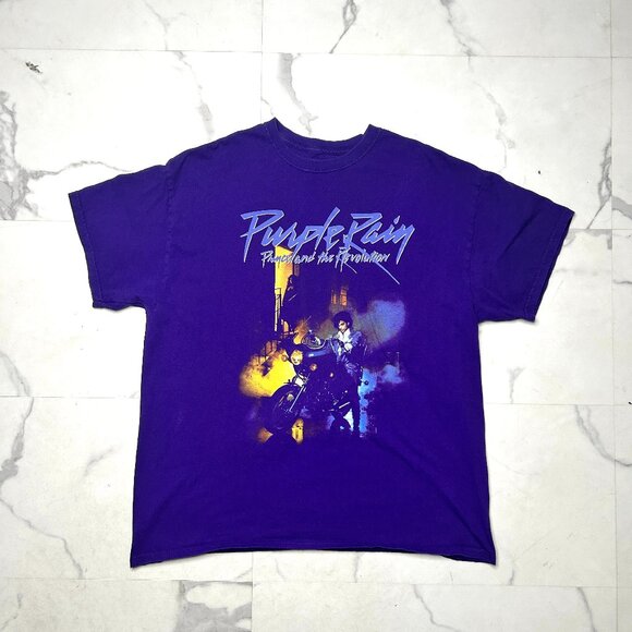 Prince Purple Rain And The Revolution Graphic T Shirt Mens XL - Picture 1 of 4